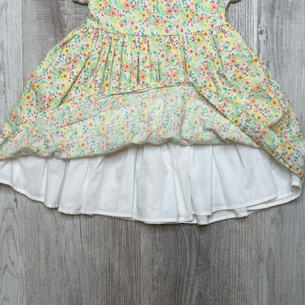 Shabby Chic Floral Delight Kids Dress Girls Size 5T Cottagecore Croquet